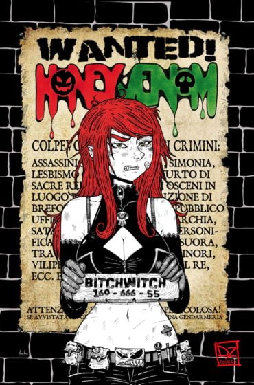 La copertina di Wanted Honey Venom Volume Unico realizzata da Spectrum.