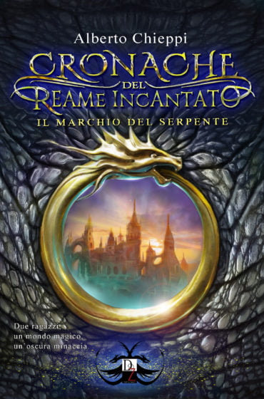 La cover di Cronache del reame incantato - Il marchio del serpente realizzata da Antonello Venditti.