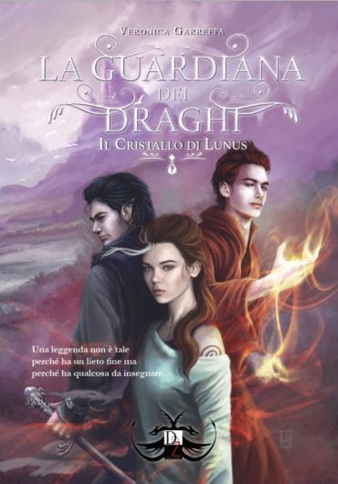 La copertina de La guardiana dei draghi - Il cristallo di Lunus, realizzata da Livia De Simone.
