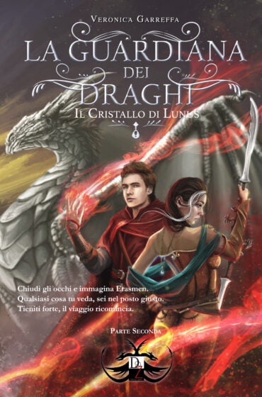 La copertina de La guardiana dei draghi - Il cristallo di Lunus (parte seconda), realizzata da Livia De Simone