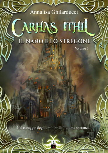 La copertina di Carhas Ithil - Il nano e lo stregone, realizzata da Antonello Venditti